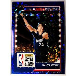 2023-24 NBA Hoops Premium Stock Rising Stars WALKER KESSLER Blue Disco 11/99